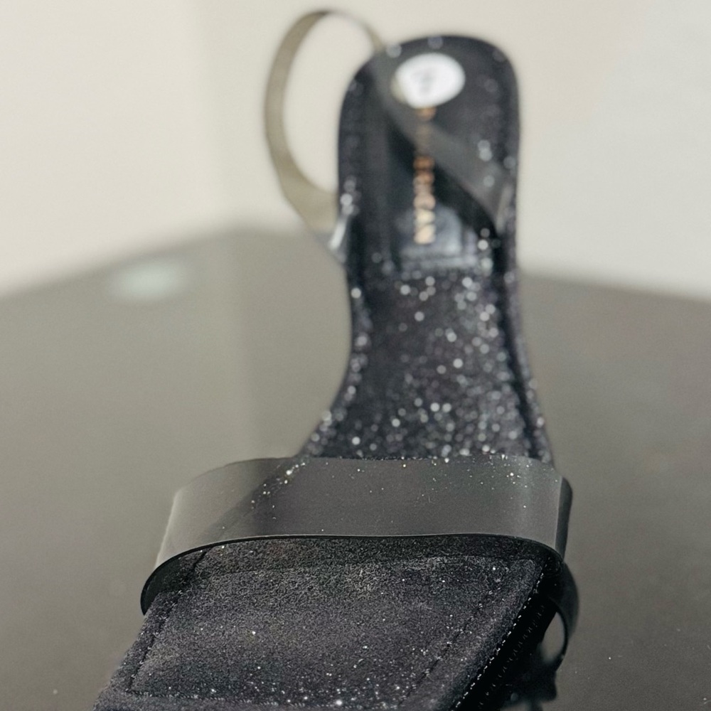 Black Glitter Women's Shoes - Picture 4 of 5